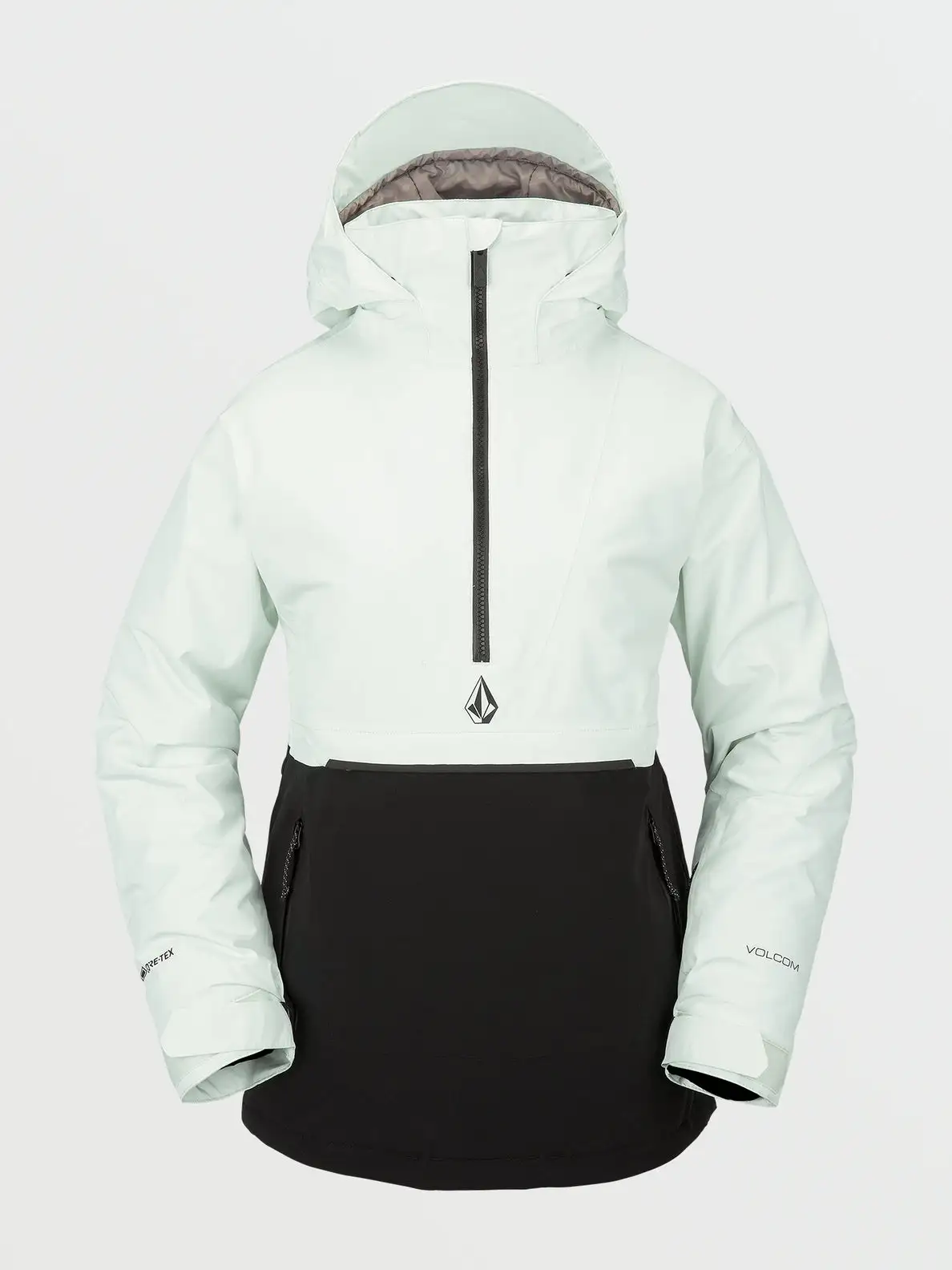 Volcom Womens Fern Insulated Gore-Tex Pullover - Ice Green 3 Volcom Womens Fern Insulated Gore-Tex Pullover - Ice Green