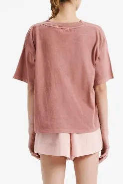 Nude Lucy Kai Washed Tee -Ski Pants Shop NL NU24599 HENNA 012