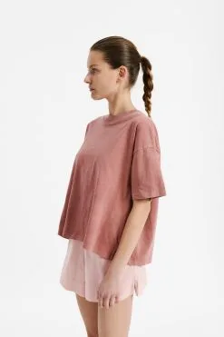 Nude Lucy Kai Washed Tee -Ski Pants Shop NL NU24599 HENNA 019