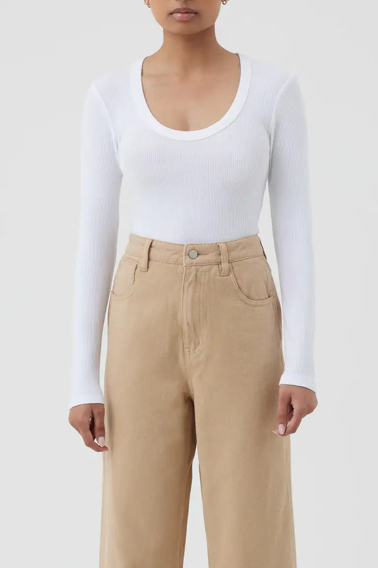 Nude Lucy MONROE ORGANIC LS SCOOP TEE 4 Nude Lucy MONROE ORGANIC LS SCOOP TEE - Image 2