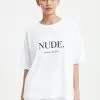 Nude Lucy Nude. Washed Tee 1 Nude Lucy Nude. Washed Tee -Ski Pants Shop NU24728 WHITE 012