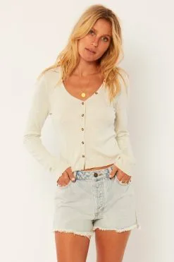 Amuse Society TAKE DOWN LONG SLEEVE KNIT TOP