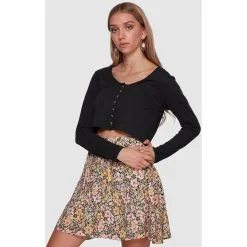 Billabong Quinn Button Top -Ski Pants Shop billabong quinn button top black