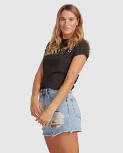 Billabong Serenity Short Sleeve T-Shirt -Ski Pants Shop billabong serenity short sleeve t shirt off black 3