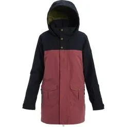 Burton GORE‑TEX Eyris Snowboard Jacket -Ski Pants Shop burton eyris gore tex snowboard jacket 2020 true black rose brown 1