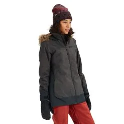 Burton Lelah Snowboard Jacket 2020 -Ski Pants Shop burton lelah snowboard jacket 2020 heather true black true black 3