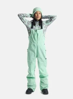 Burton Women's Reserve Stretch 2L Bib Pants -Ski Pants Shop burton women s burton reserve stretch 2l bib pants jewel green 8
