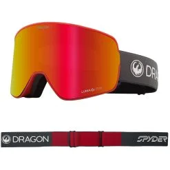 Dragon NFX2 Asian Fit Snow Goggles -Ski Pants Shop dragon nfx2 asian fit snow goggles 2023 volcano lumalens red ion w lumalens light rose 1