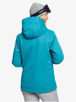 Roxy Womens Billie Snow Jacket -Ski Pants Shop erjtj03283 billiejk w brv0 bck1