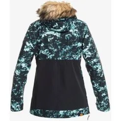 Roxy Shelter Half-Zip Snow Jacket 2022 -Ski Pants Shop erjtj03327 roxy v kvj1 bck1