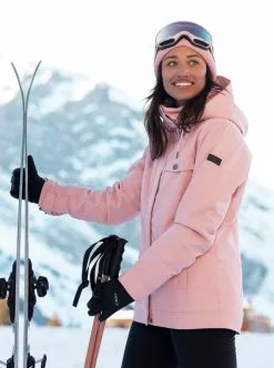 Roxy Womens Billie Insulated Snow Jacket -Ski Pants Shop erjtj03359 roxy l mgd0 frt2
