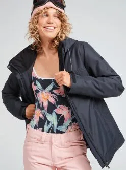 Roxy Womens Billie Insulated Snow Jacket -Ski Pants Shop erjtj03359 roxy m kvj0 frt2