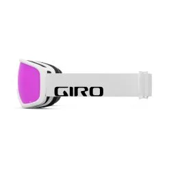 Giro Stomp Snow Goggle 21 Giro Stomp Snow Goggle -Ski Pants Shop giro stomp goggle white wordmark amber pink left