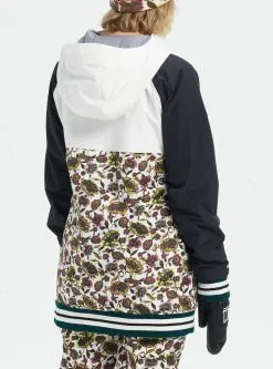 Burton Loyle Anorak Snowboard Jacket -Ski Pants Shop loylaanrktrublkstotwht2