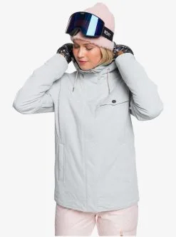 Roxy Womens Billie Snow Jacket -Ski Pants Shop roxy womens billie snow jacket heather grey 1 2e07bd52 5983 4c7a 9155 136991f0f5d5