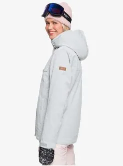 Roxy Womens Billie Snow Jacket -Ski Pants Shop roxy womens billie snow jacket heather grey 3 9047b621 3781 49cf 9911 e6a9748daf63
