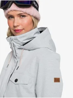 Roxy Womens Billie Snow Jacket -Ski Pants Shop roxy womens billie snow jacket heather grey 5 bd9d0a8b 31fc 497a ad6d 63aa7da86e21
