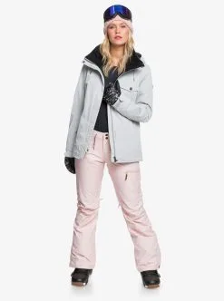 Roxy Womens Billie Snow Jacket -Ski Pants Shop roxy womens billie snow jacket heather grey 7 5075218f bca7 4e9e 949b 9480f11cb37e