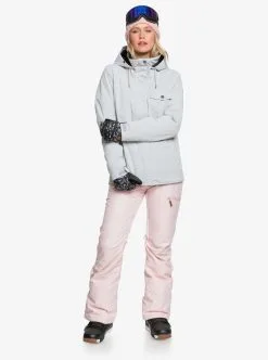 Roxy Womens Billie Snow Jacket -Ski Pants Shop roxy womens billie snow jacket heather grey 8 54870661 8608 4622 9e3f 63ceffe73083