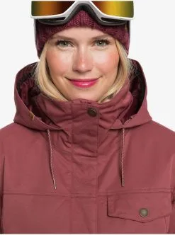Roxy Womens Billie Snow Jacket -Ski Pants Shop roxy womens billie snow jacket oxblood red 4