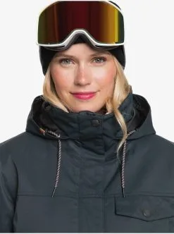 Roxy Womens Billie Snow Jacket -Ski Pants Shop roxy womens billie snow jacket true black 4