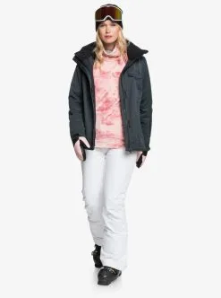 Roxy Womens Billie Snow Jacket -Ski Pants Shop roxy womens billie snow jacket true black 7