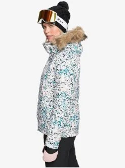 Roxy Womens Jet Ski Snow Jacket -Ski Pants Shop roxy womens jet ski snow jacket bright white izi 3