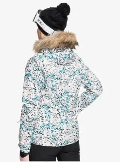 Roxy Womens Jet Ski Snow Jacket -Ski Pants Shop roxy womens jet ski snow jacket bright white izi 7