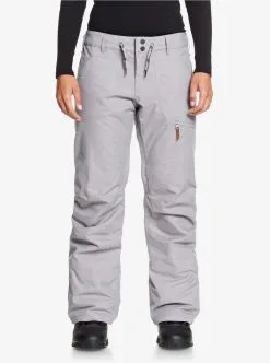 Roxy Womens Nadia Snow Pants -Ski Pants Shop roxy womens nadia snow pants heather grey 1