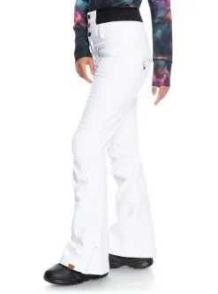 Roxy Womens Rising High Insulated Snow Pants -Ski Pants Shop roxy womens rising high insulated snow pants bright white 2