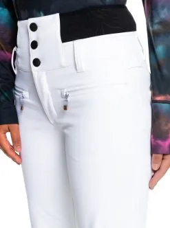 Roxy Womens Rising High Insulated Snow Pants -Ski Pants Shop roxy womens rising high insulated snow pants bright white 3