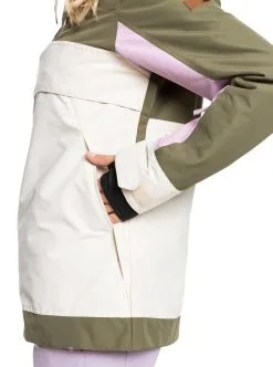 Roxy Shelter Half-Zip Snow Jacket 2022 -Ski Pants Shop roxy womens shelter half zip snow jacket burnt olive 11