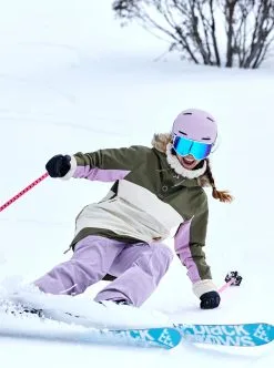 Roxy Shelter Half-Zip Snow Jacket 2022 -Ski Pants Shop roxy womens shelter half zip snow jacket burnt olive 5