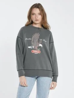 Thrills Eternal Flight Slouch Crew -Ski Pants Shop thrills eternal flight slouch crew merch black 3